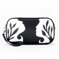 "Silhouette" Vegan Clutch/Crossbody Bag – Design by Dallas Artist Jody Pham (Multicolored)