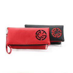 ATG Productions Vegan Foldover Clutch/Crossbody Bag (Multicolored)