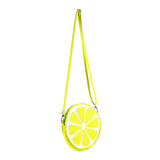 Side Multicolored Cykochik "Citrus"Lime Fruit Slice Vegan Crossbody bag