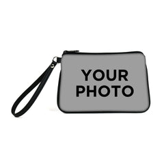 Custom Photo Eco Canvas Vegan Wristlet/Crossbody Bag (Multicolored)