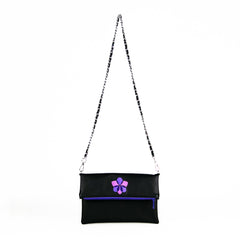 Orchid Giving Circle Vegan Foldover Clutch/Crossbody Bag