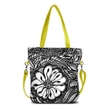 "Botanica" Vegan Tote/Crossbody Bag design by Dallas artist Jody Pham (Multicolored)
