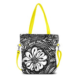 "Botanica" Vegan Tote/Crossbody Bag design by Dallas artist Jody Pham (Multicolored)