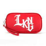 "Loyal K.N.G." Vegan Clutch/Crossbody Bag – Design by Dallas Artist Trung Vuong (Multicolored )