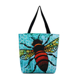 Front Cykochik X Art Con Apis Bee Eco-Canvas Vegan Tote bag by artist Monica Moody