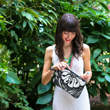 "Botanica" Vegan Clutch/Crossbody Bag Design by Dallas Artist Jody Pham (Multicolored )