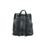 Cykochik "Custom Photo" black eco-friendly vegan drawstring backpack purse - Back