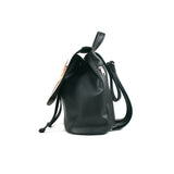 Cykochik "Custom Photo" black eco-friendly vegan drawstring backpack purse - Side
