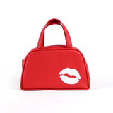 Kiss Vegan Mini Bowler/Crossbody Bag (Multicolored)