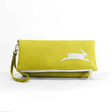 PETA Bunny Vegan Foldover Clutch/Crossbody Bag (Multicolored)