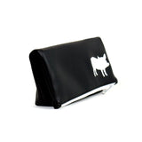 Cykochik X The Humane League embroidered pig eco-friendly vegan crossbody clutch handbag - Side