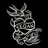 Cykochik "Vegan Tattoo" Organic bamboo and cotton poncho tee - illustrated by artist Michelle White - Detail